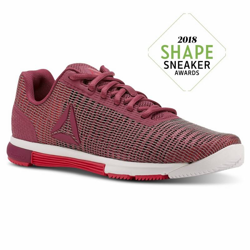 Reebok Speed Tr Flexweave® Botasky Damske - Červené/Biele UL1671DB